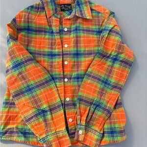 Vermont Flannel Company women’s shirt - Orange, Green, Blue